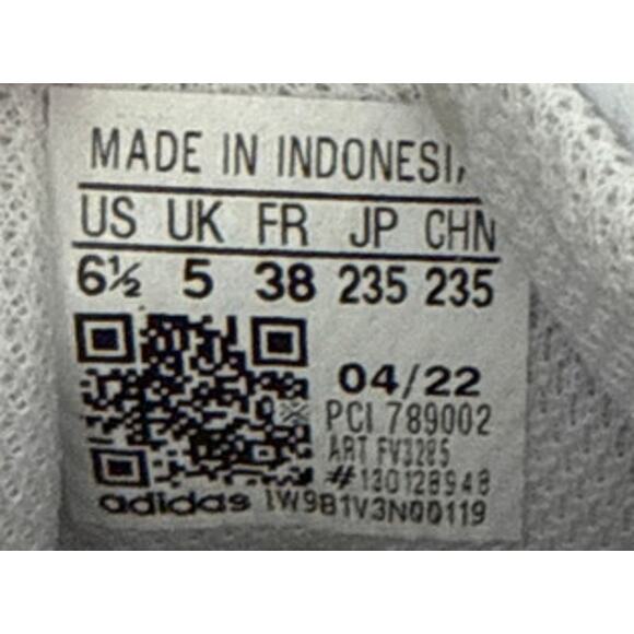 Adidas Shoes Superstar 3 Stripe White Sneakers Size Women's 6.5 - Picture 5 of 5